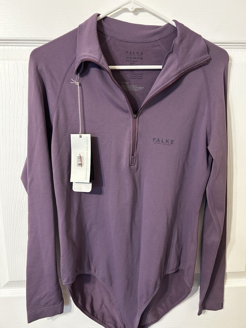 Falke Economic Sport System Front Zipper Bodysuit Sz Large